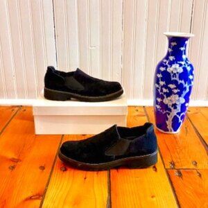 Women's VANELi Zivana weatherproof black suede loafers, size 7